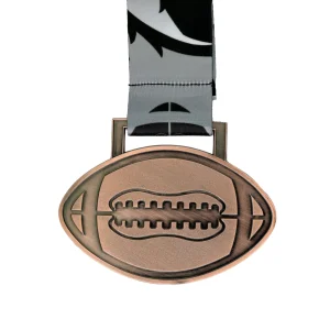 GEN24 Football Medal - Antique Copper