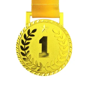 MED26 "1" Bright Gold Medal