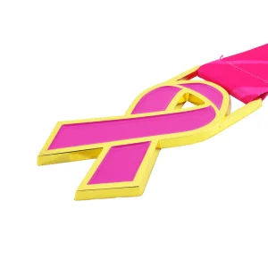 MED26 Ribbon Pink/Gold Medal