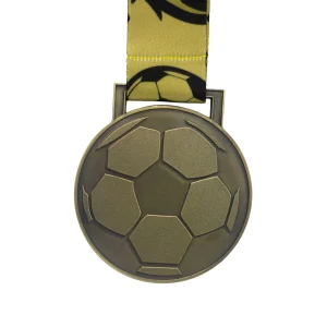 GEN24 Soccer Medal - Antique Gold