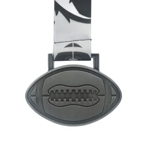 GEN24 Football Medal - Antique Gunmetal