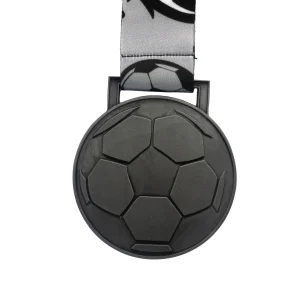 GEN24 Soccer Medal - Antique Gunmetal